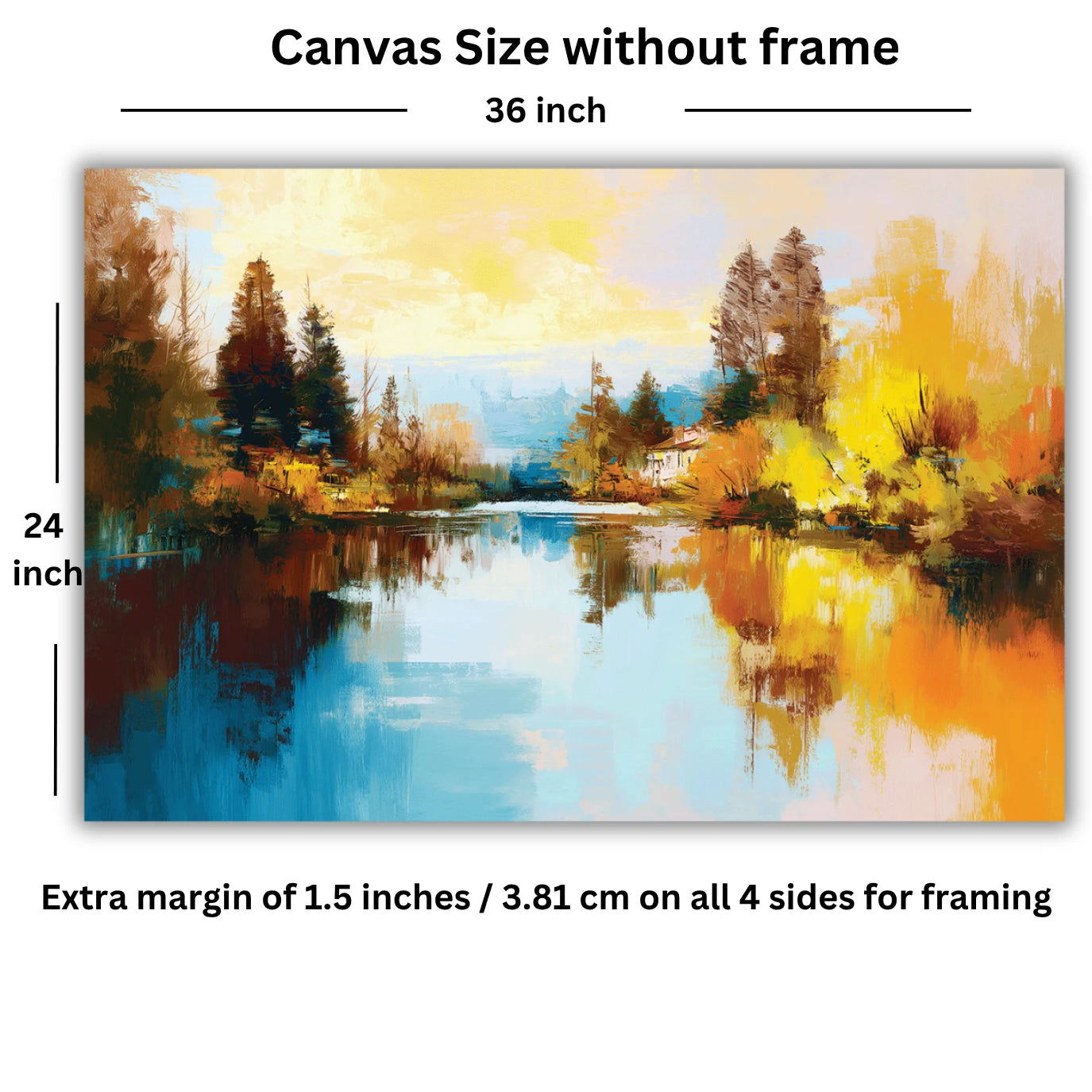 abstract landscape wall painting for home decor