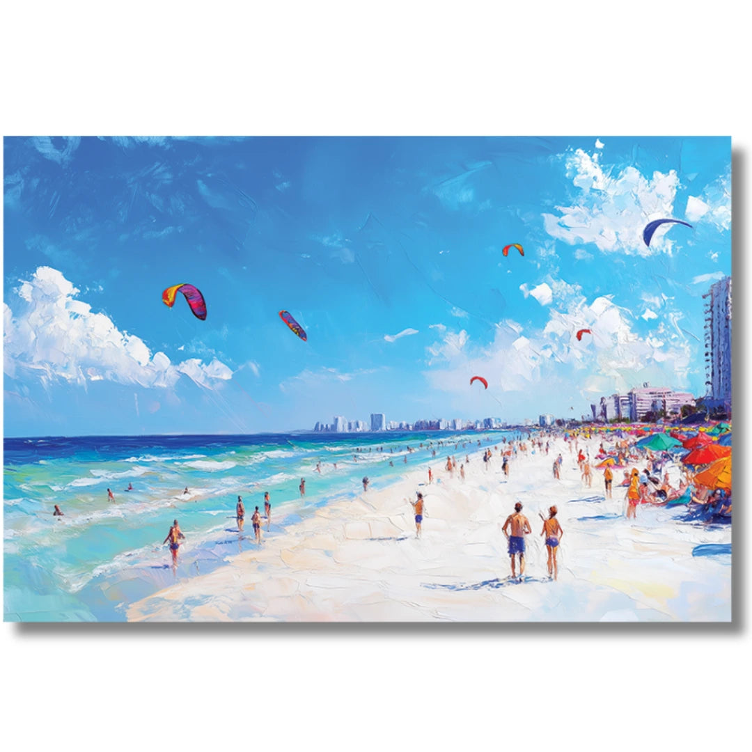 beach painting for living room