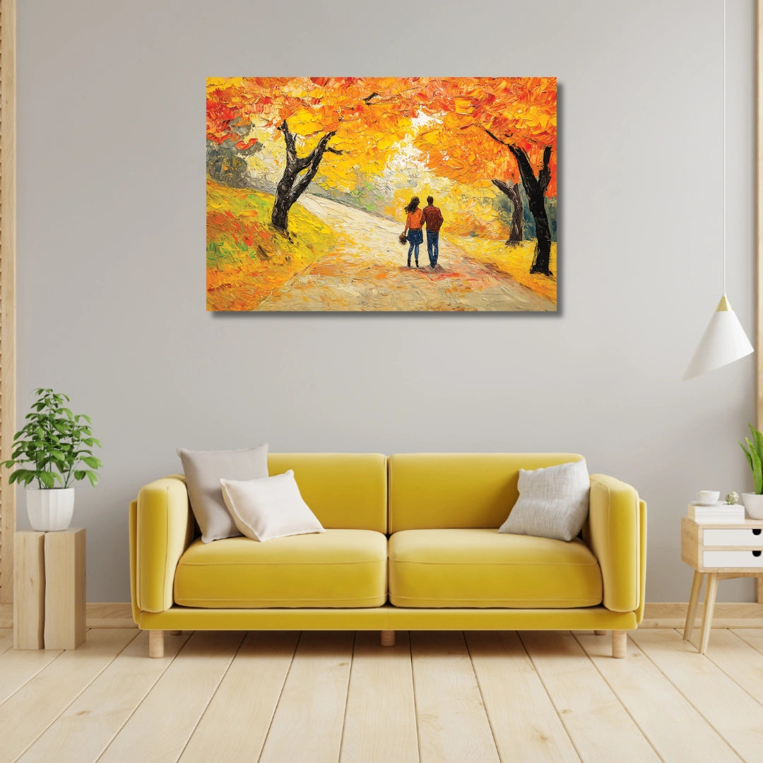 romantic couple painting for bedroom on canvas