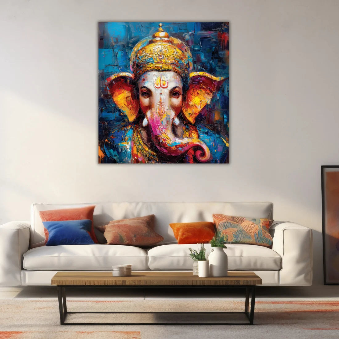 ganesha canvas painting