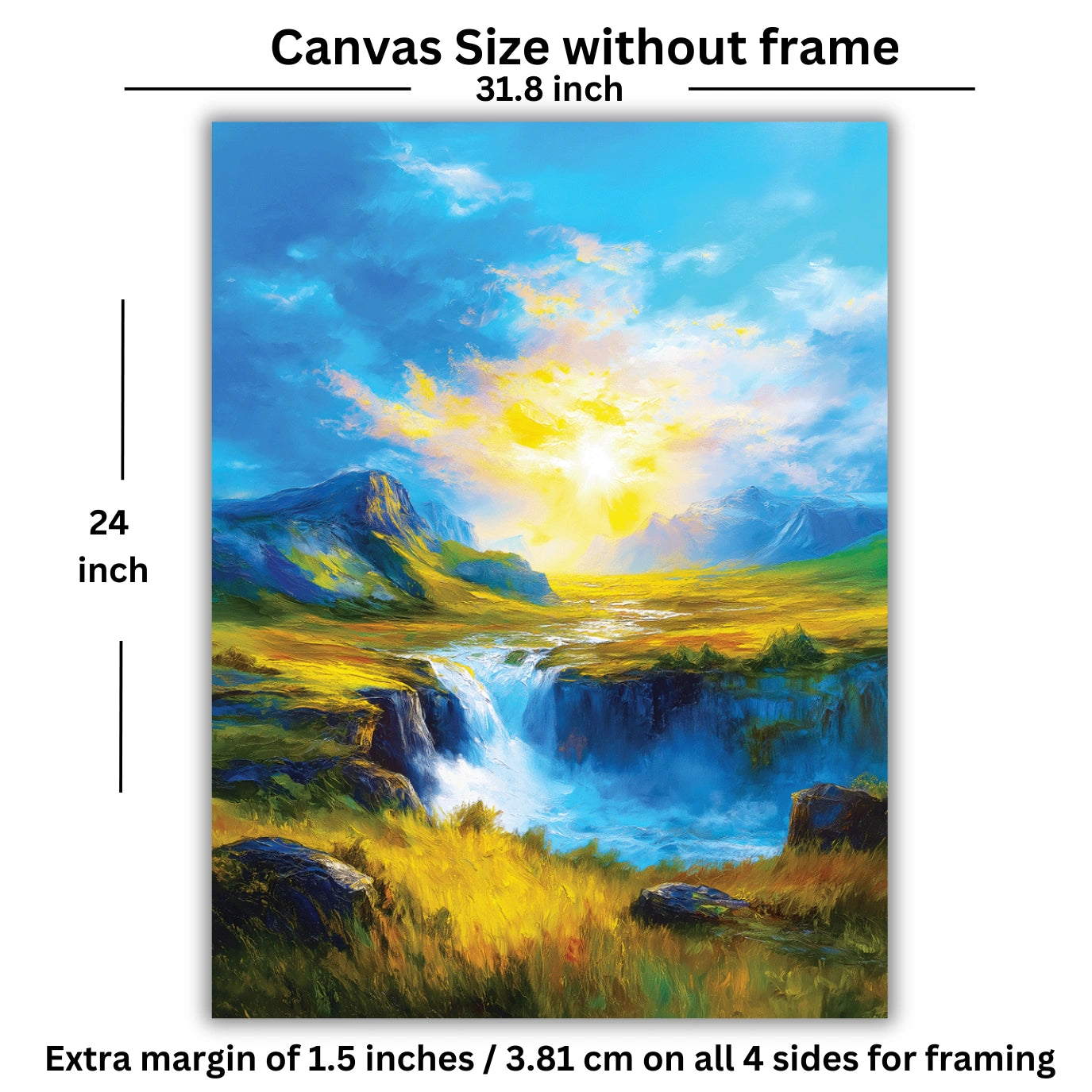 waterfall canvas wall art