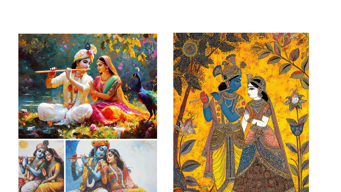 Radha Krishna Canvas Wall Painting