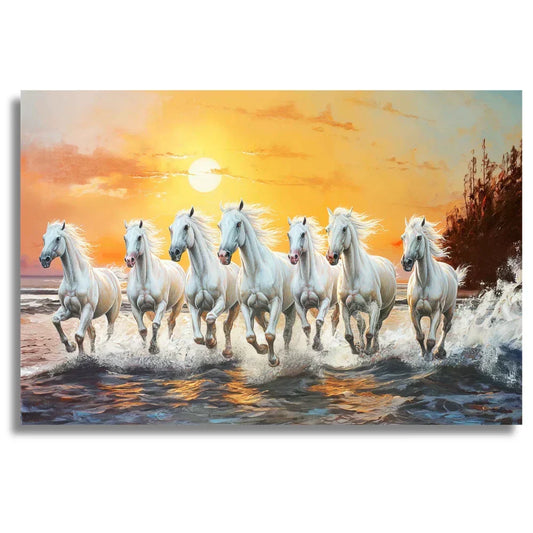 7 running horse painting for wall as per vastu