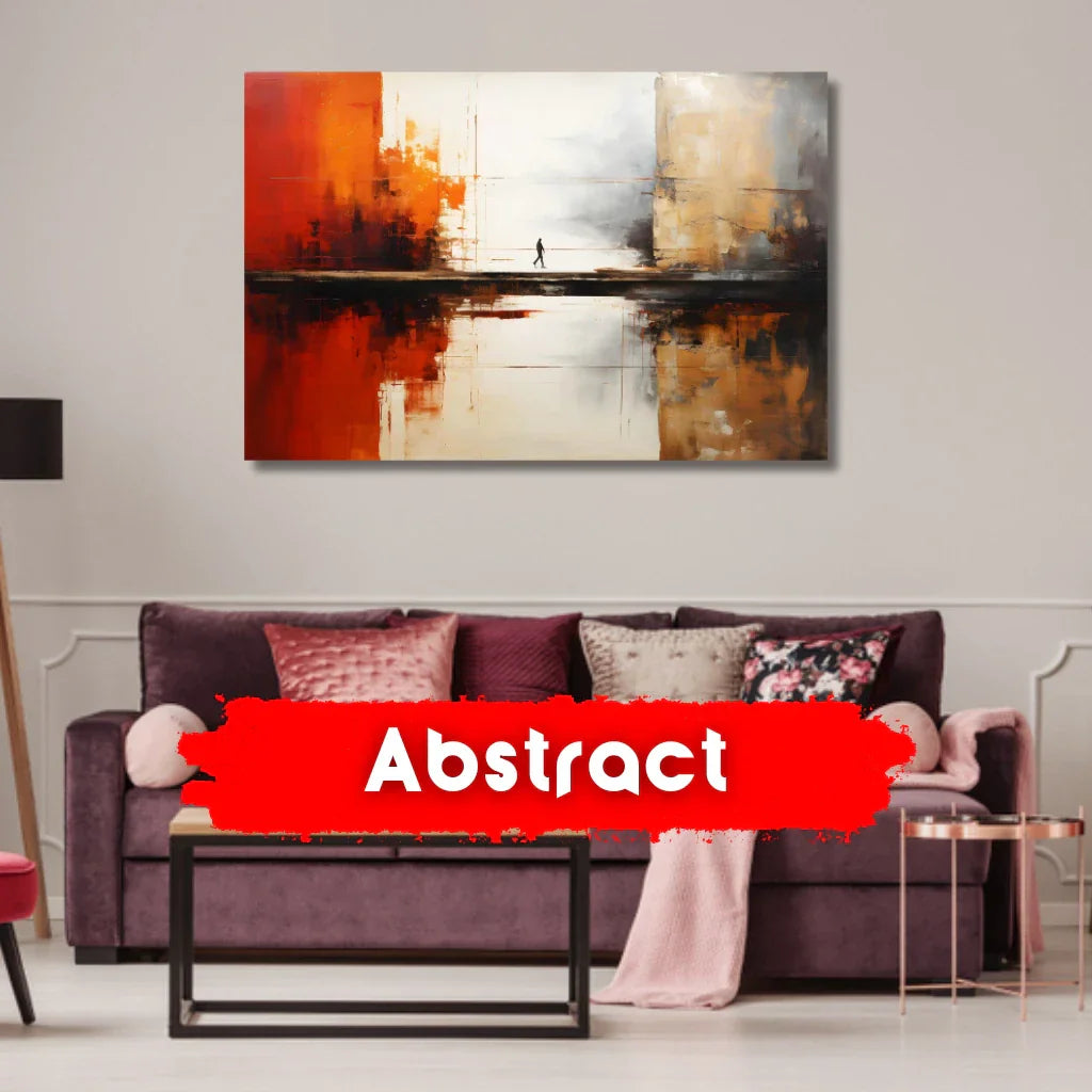 abstract canvas painting