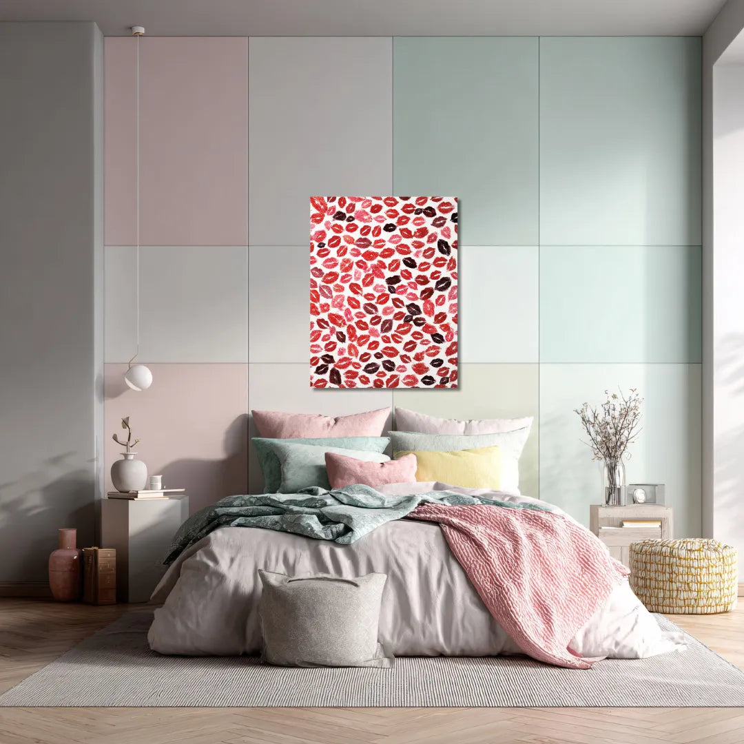 A million kisses in your lifetime canvas painting