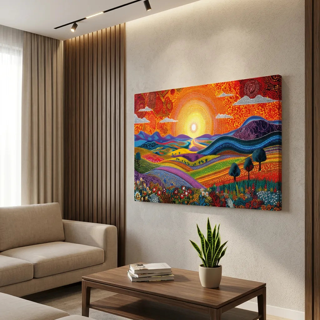 Aboriginal Painting living room