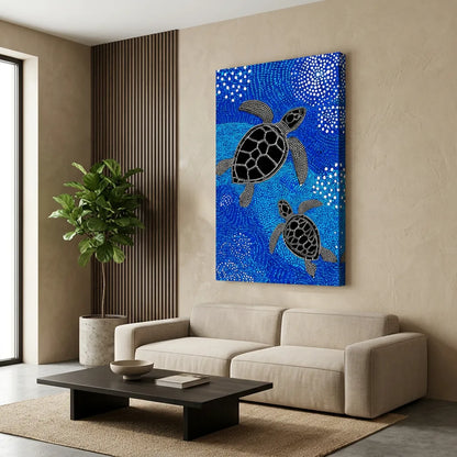 Aboriginal Turtle Painting for wall