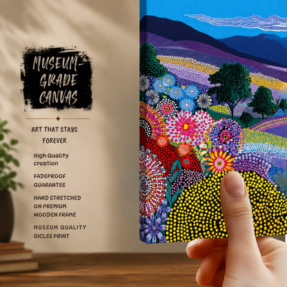 Aboriginal Wall Art museum-grade canvas