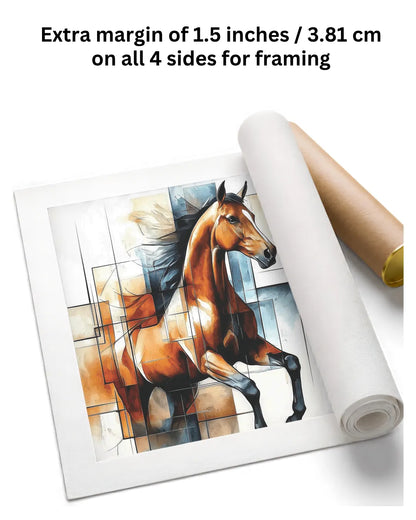 Abstract Horse Painting for wall