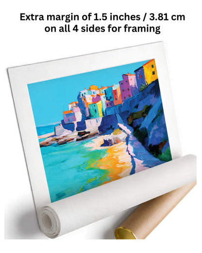 abstract seashore painting for living room