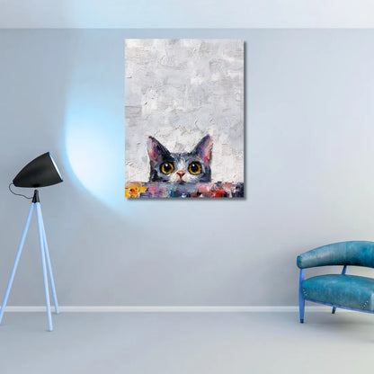 Beautiful Cat painting for wall decor