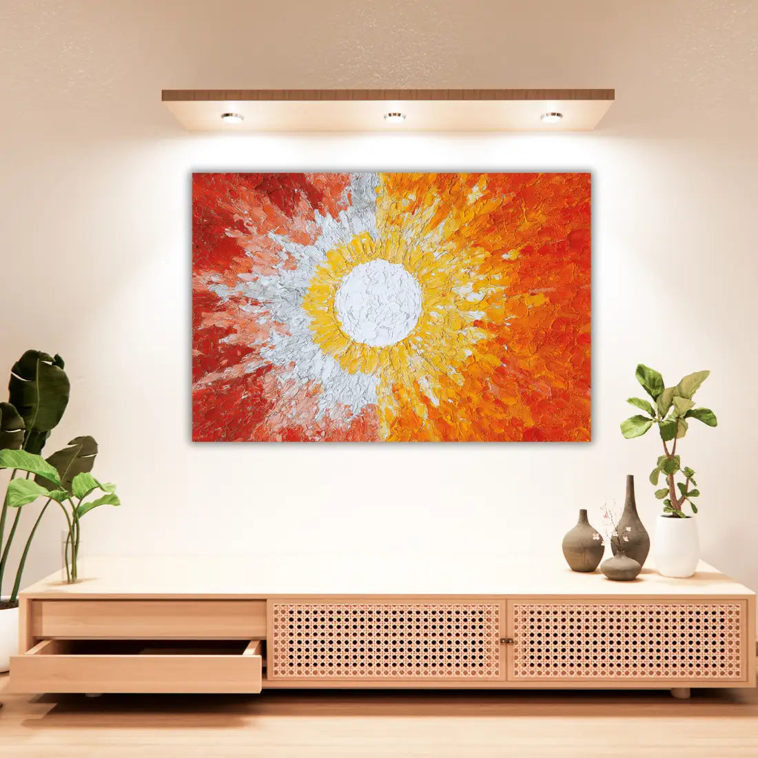 Big Sun Painting for living room