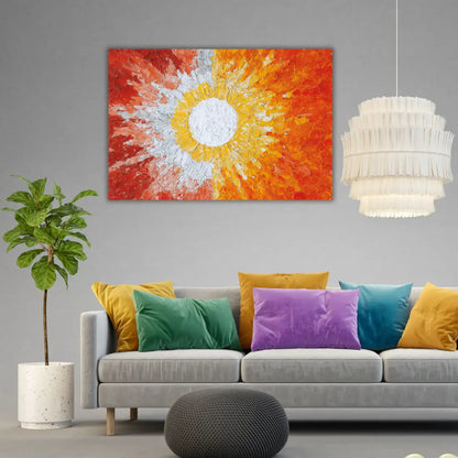 Big Sun Painting for wall