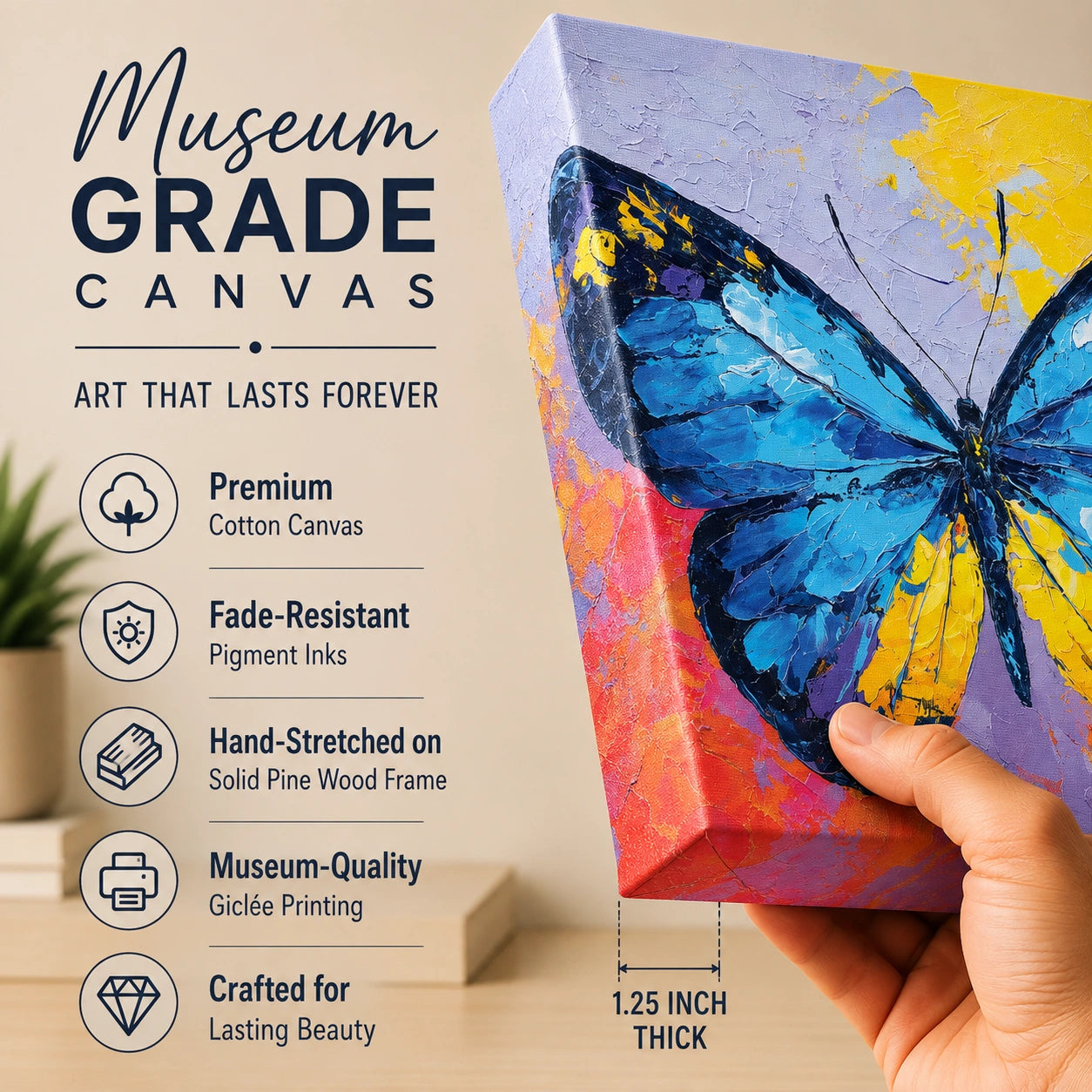 Butterfly Painting for a Living Room