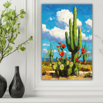 Cactus nature painting