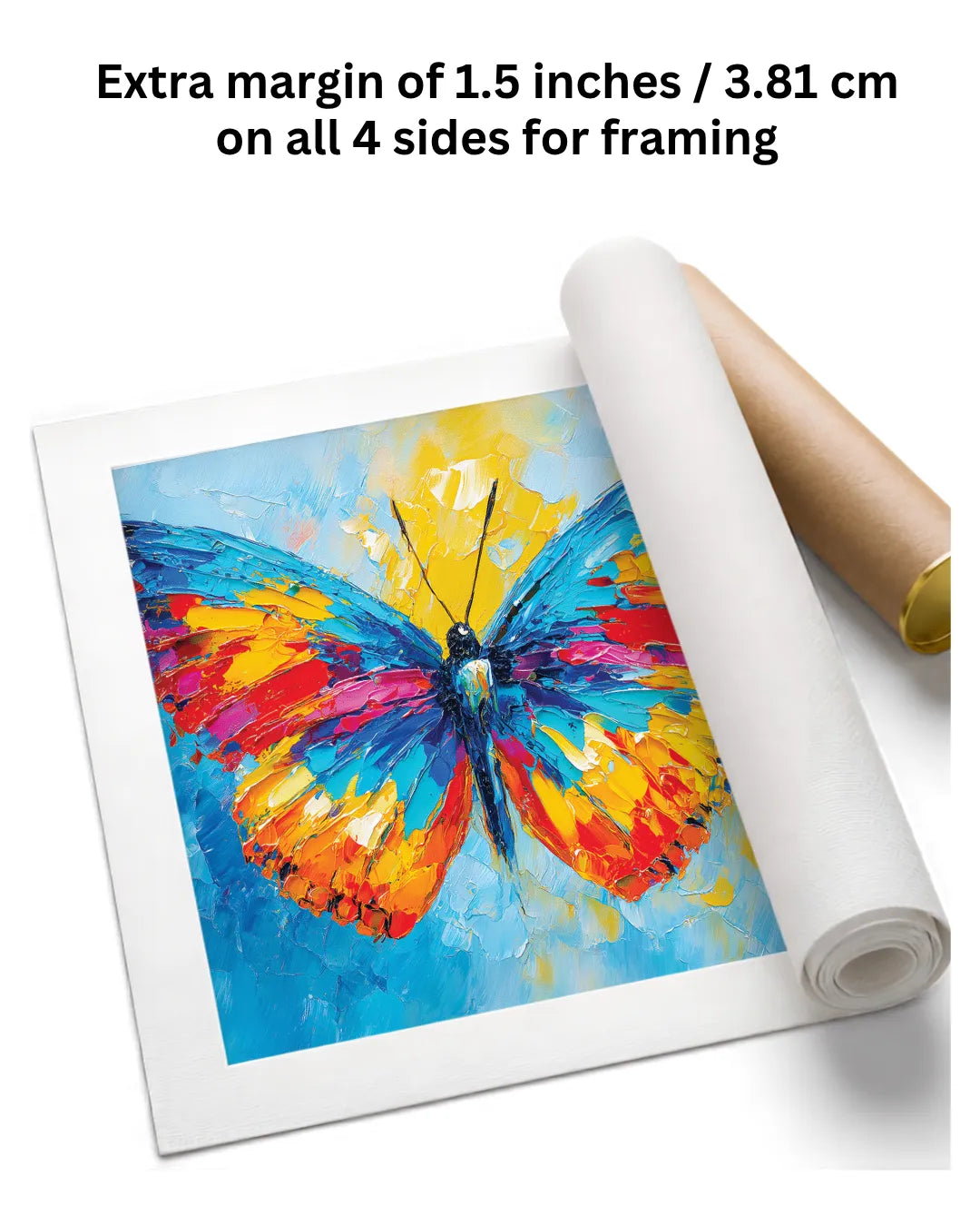 Colorful Canvas Butterfly Wall Painting
