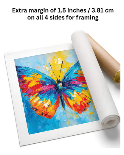 Colorful Canvas Butterfly Wall Painting