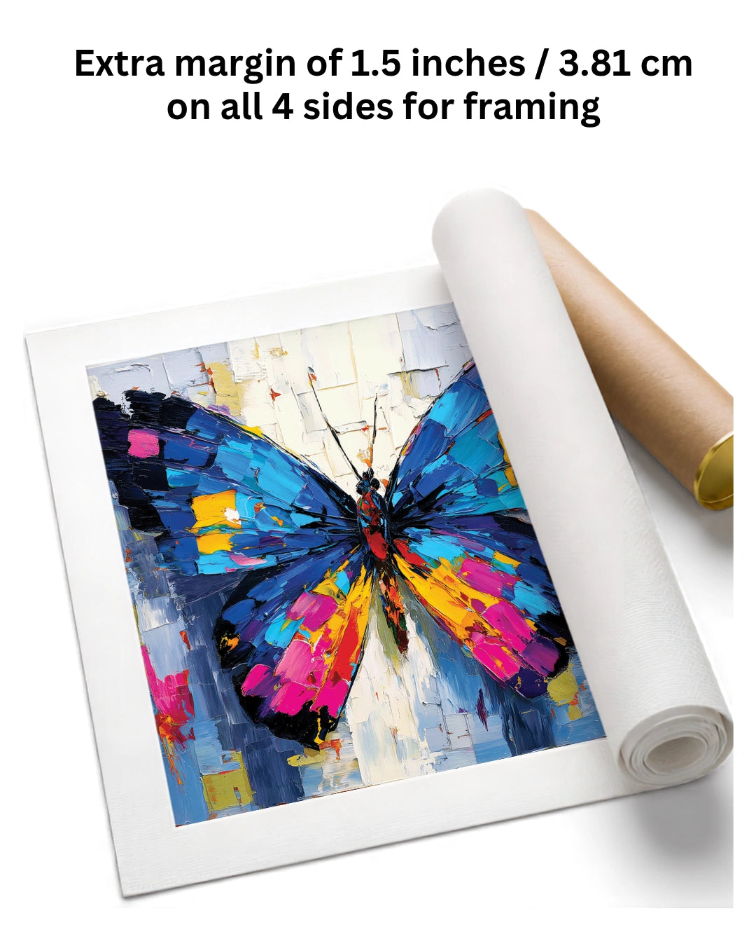 abstract butterfly painting for wall decoration
