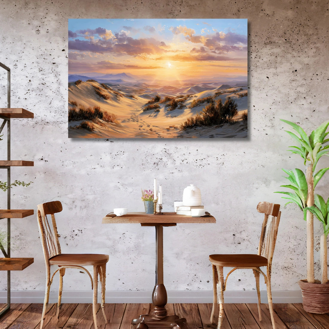 Desert Painting on Canvas