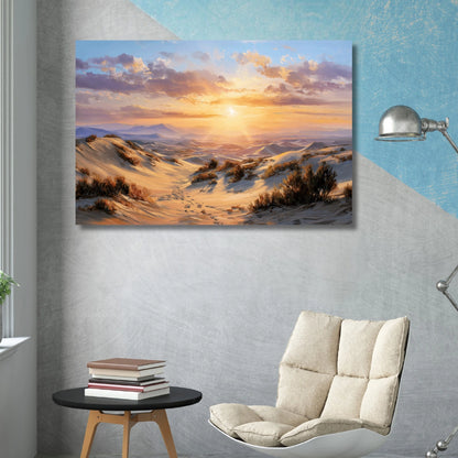 Sunrise Desert Painting 