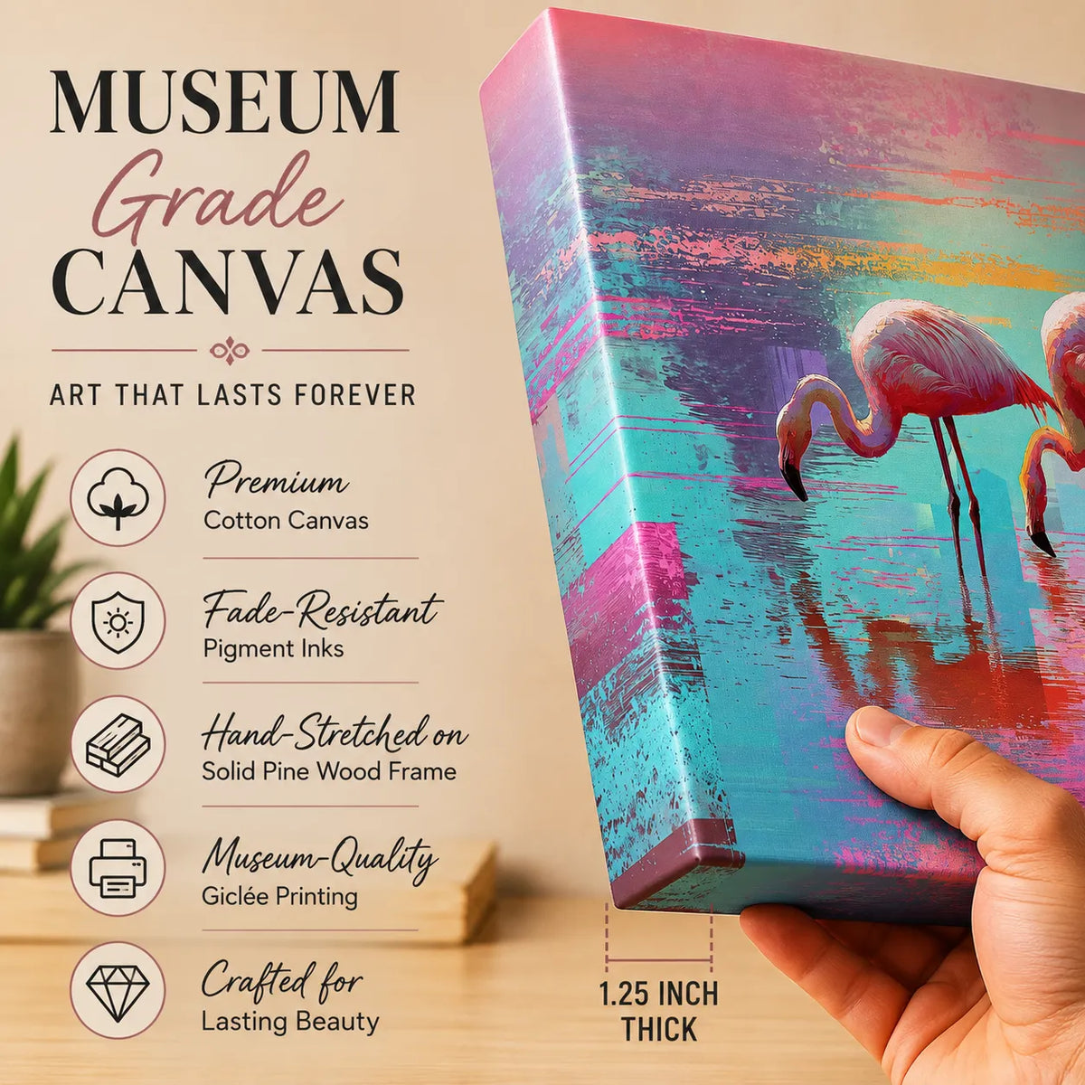 Flamingo Bird Painting for wall decoration