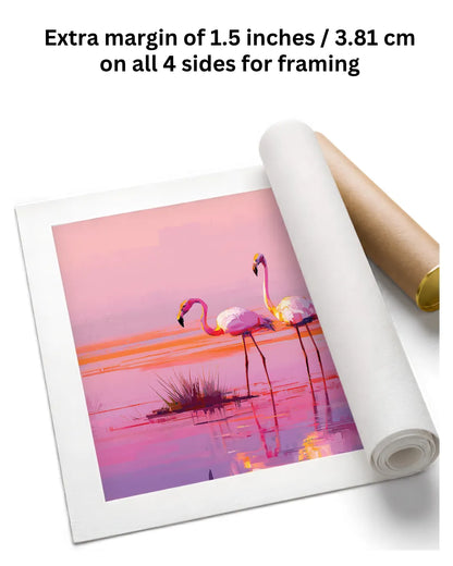 Bird Painting and a Flamingo Wall Art