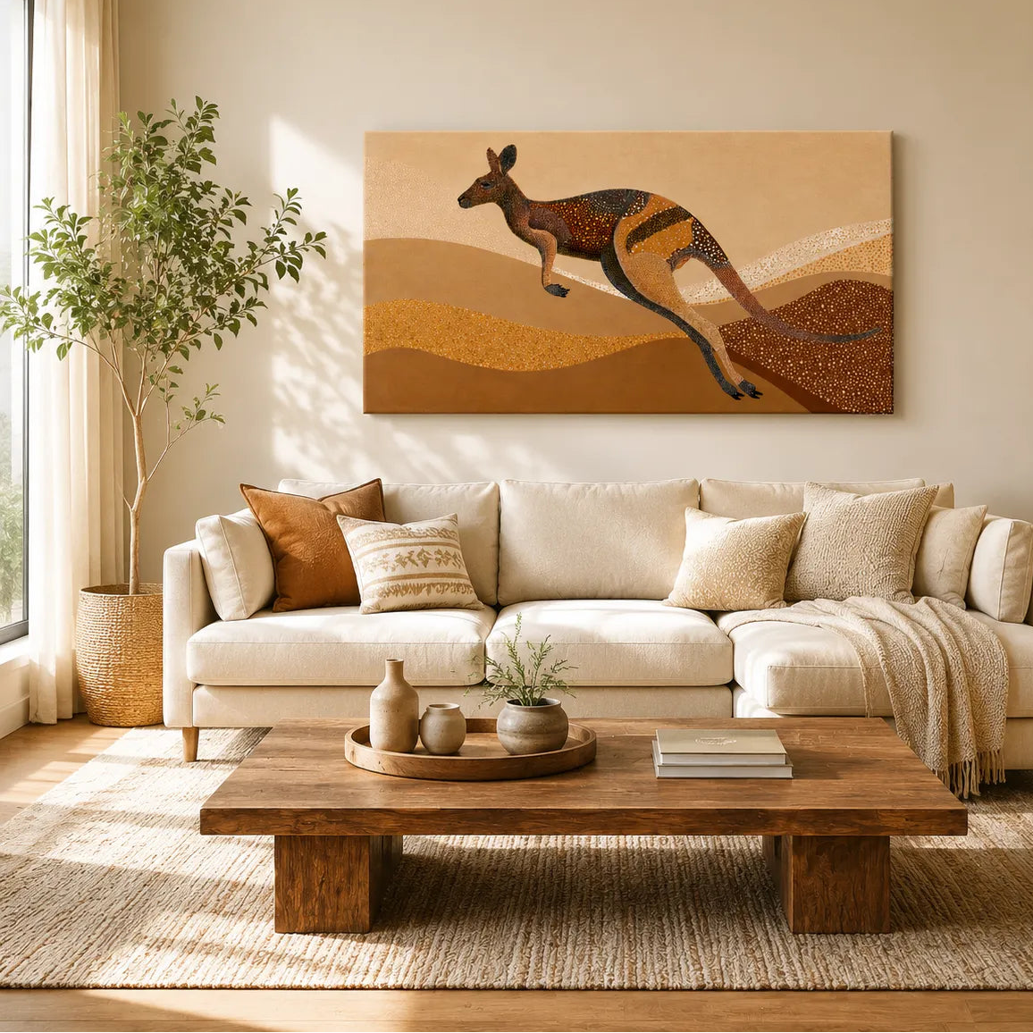Kangaroo Aboriginal Art 