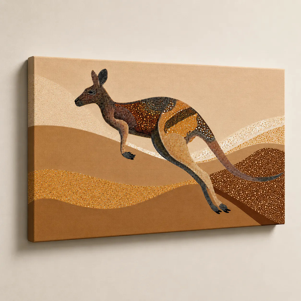 Kangaroo Aboriginal Art for wall