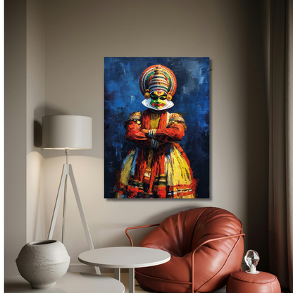 Kathakali canvas painting for wall