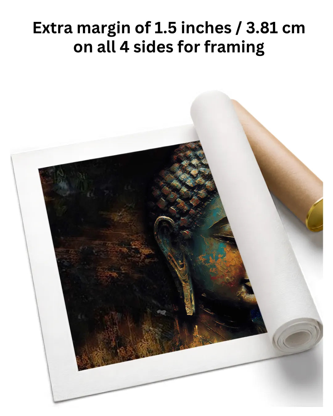 Lord Buddha Painting for Living Room Premium Rolled Canvas