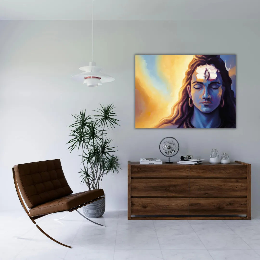 Lord Shiva wall painting for home