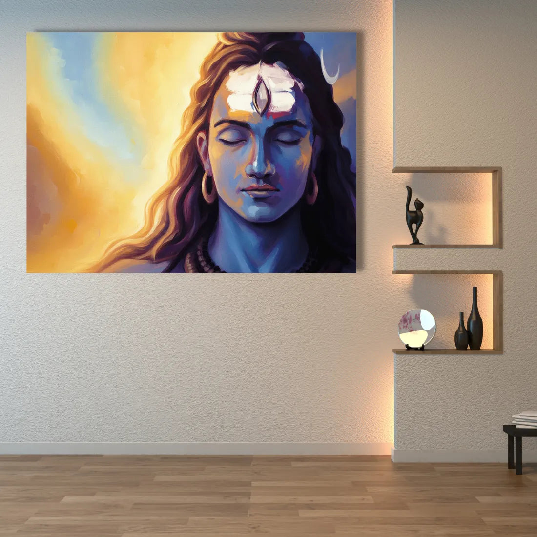 Lord Shiva wall painting for living room