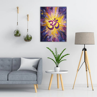 Om painting for wall decor home