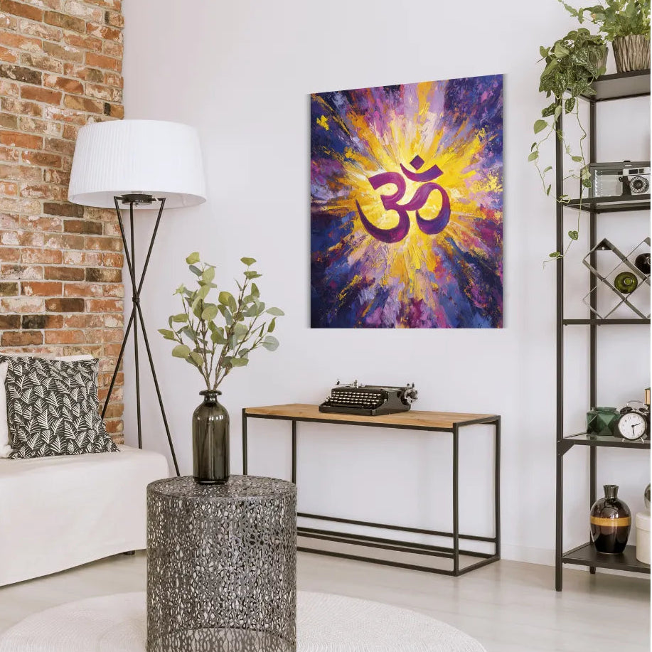 Om painting for wall decor