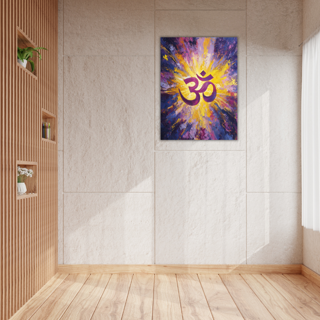 Om painting for pooja room