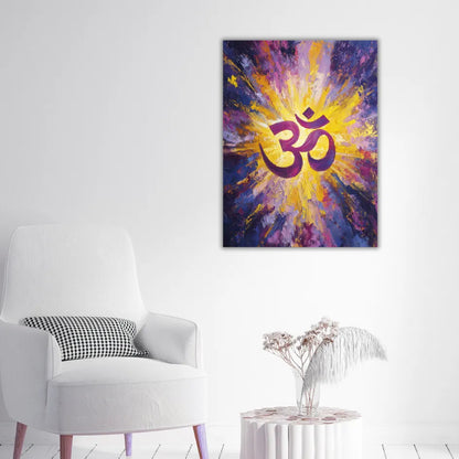 Om painting for wall decor room 