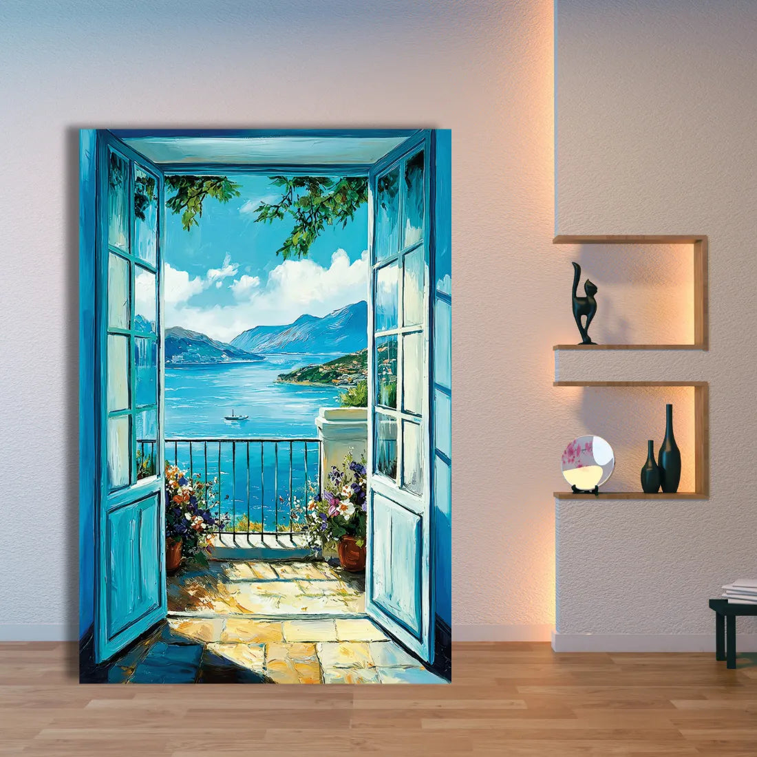 Open Door Painting on Canvas
