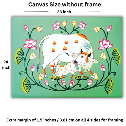 Pichwai Cow Painting for Living Room walls