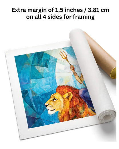 Maa Durga Painting| Mata Rani Painting| Painting on Canvas| Wall Art