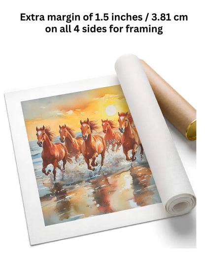 7 Horse Painting Vastu for wall