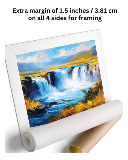 Waterfall Painting for Home Decor canvas wall art