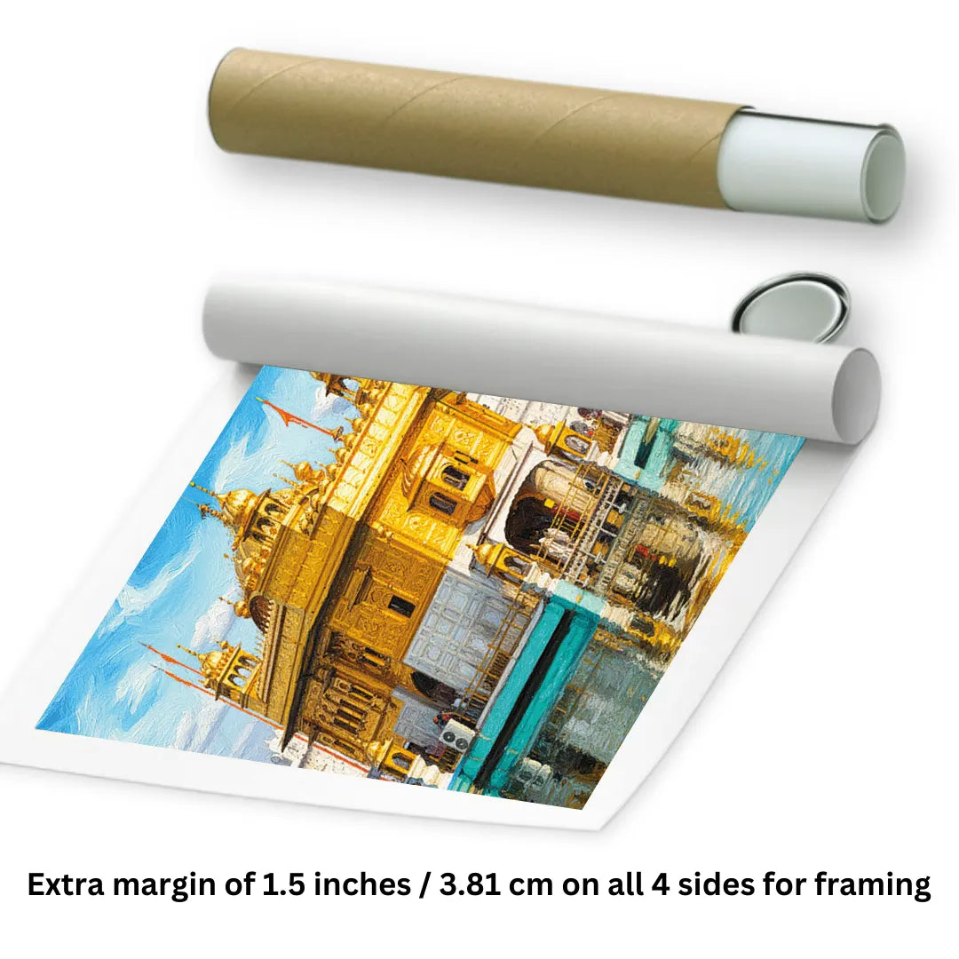 Rolled Golden Temple Painting for wall