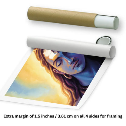 Rolled Lord Shiva wall painting