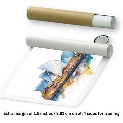 Rolled Sydney Opera House Painting
