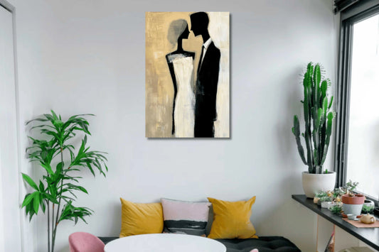 romantic couple painitng for bedroom