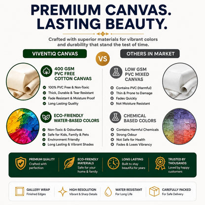 Canvas Sad painting framed