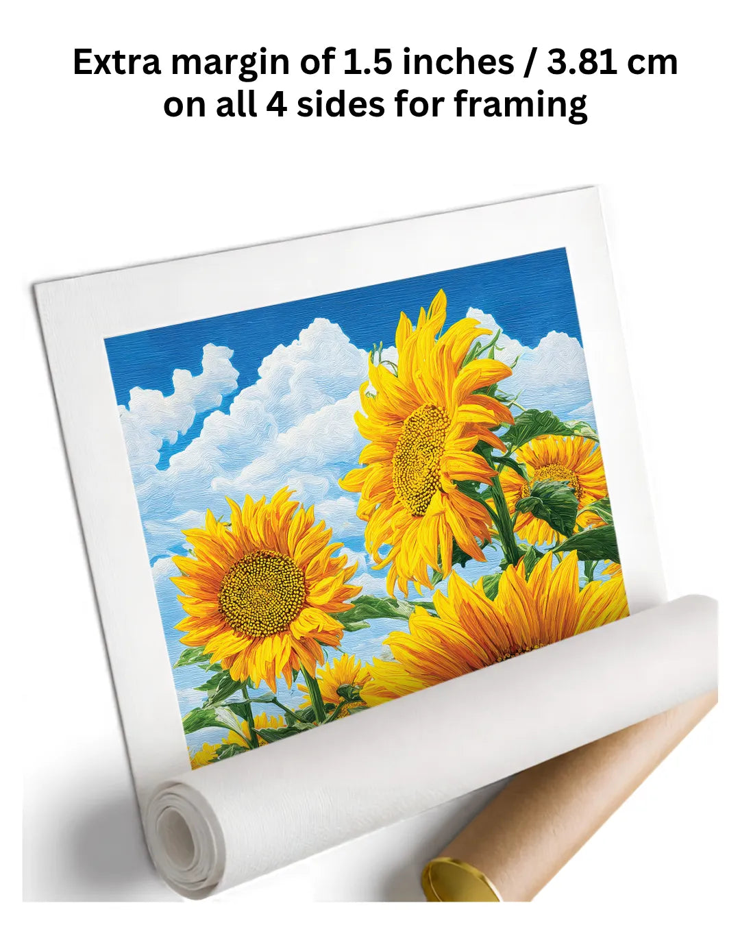Sunflower Painting on Canvas