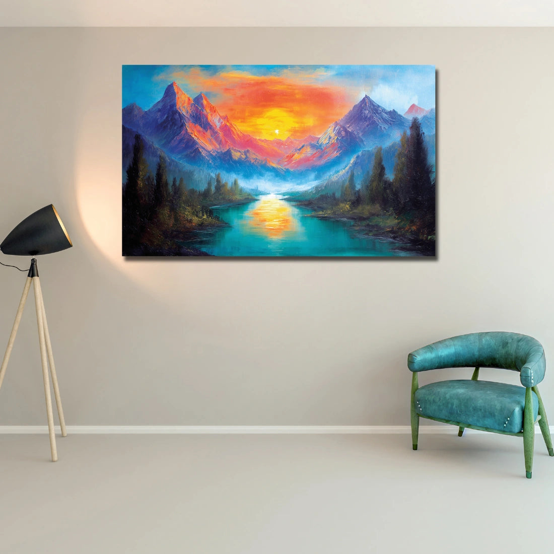 Mountain Sunrise Painting