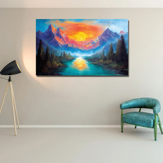Mountain Sunrise Painting