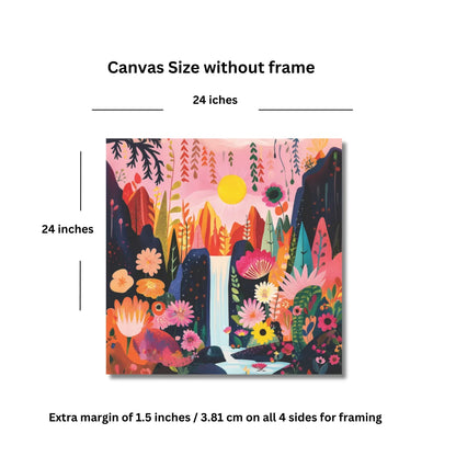 Colourful Boho Canvas Painting For Living Room Perfect as Per Vastu